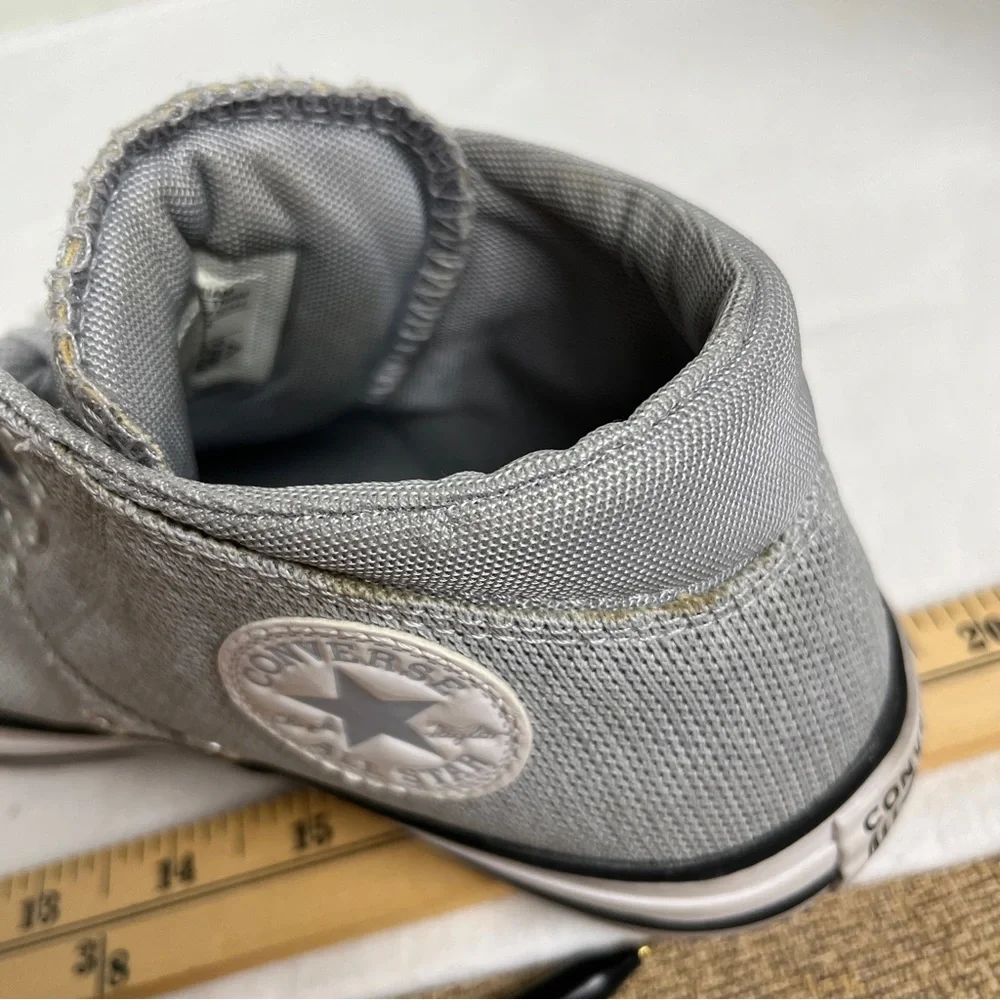 Converse Hightops Size 7 Worn Twice nice lining Lt gray mesh Breathable fabric. - Picture 10 of 10